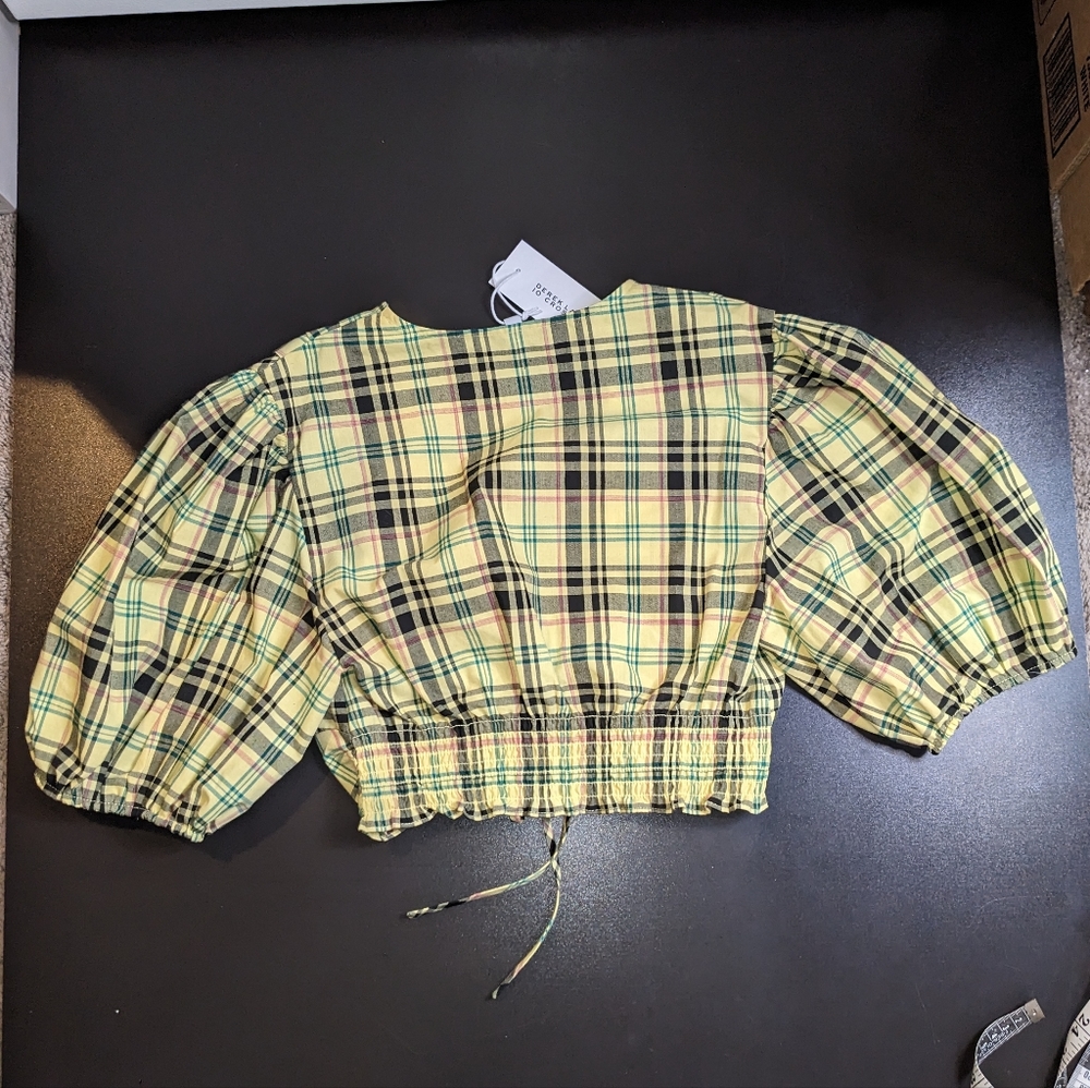 Derek Lam 10 Crosby Bella Ruched Crop Top - Picture 3 of 6